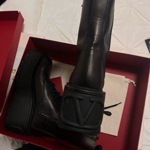 Valentino combat boots